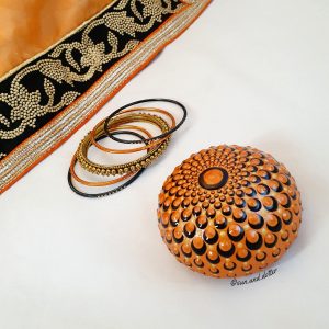 Copper Sacred Geometry Stone