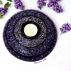 Purple Velvet Candle Holder
