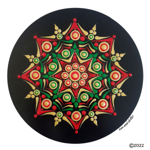 Glorious Crown Dot Mandala Pattern