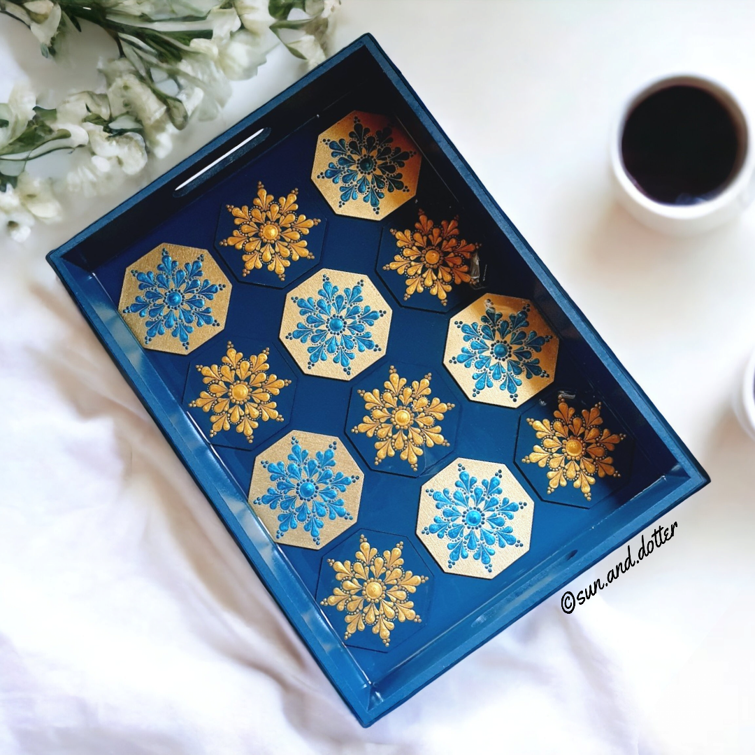 Blue and Gold Elegance