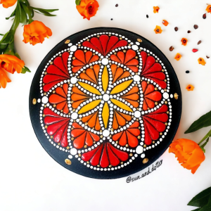 Seed of Life Mandala Stone